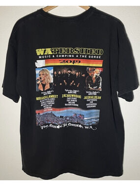 Watershed 2019 Miranda Lambert Zac Brown Band Jason Aldean T-Shirt Black - L